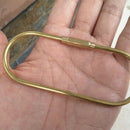 Keychain With Lock D Key Chain Ins Golden Camping Carabiner Survival Campin N2R9