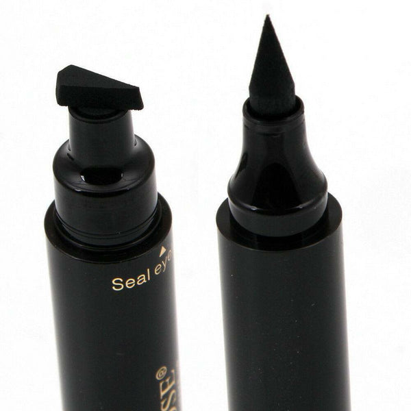 2 In 1 Liquid Eyeliner Stamp Winged Seal Makeup Black Liquid Eye Liner Pencil