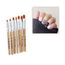 7pcs Nail Art Gel Tips Extension Builder Brush Pen Tool Kit pro / Home Use