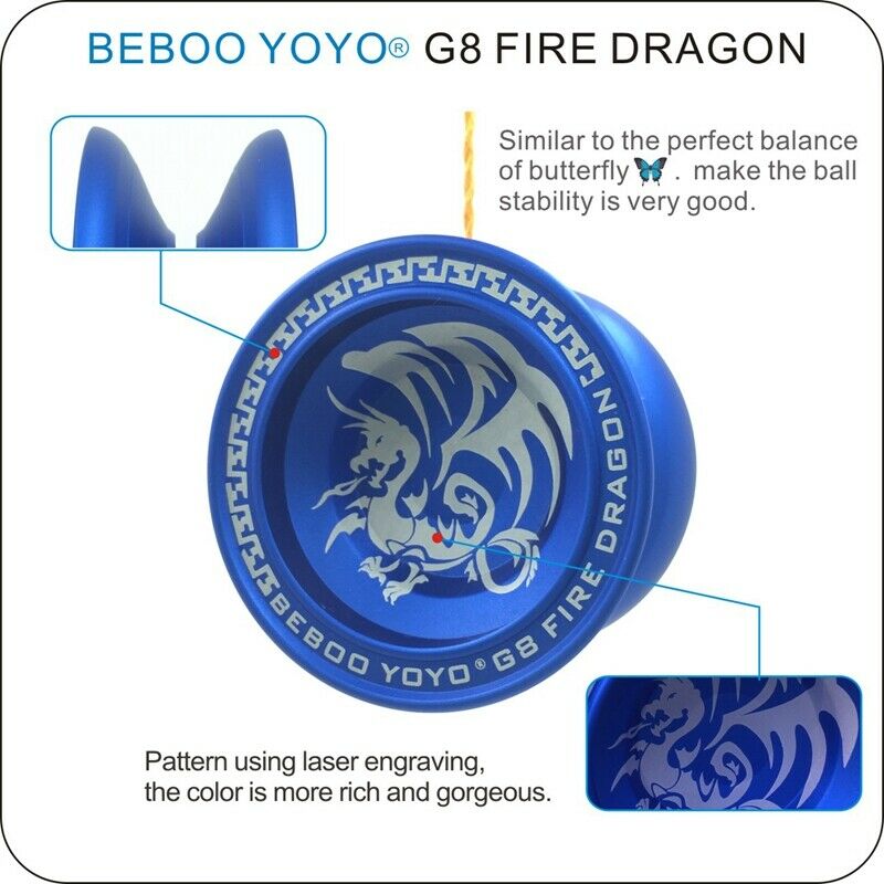 Bebooyoyo Metal Yoyo Professional Yoyo Set Yo Yo + Glove G8 Yo-Yo Metal Yoy D4J1