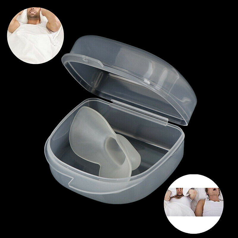 Tongue Stopper Anti Snoring Mouthpiece Device Medical Silicone Breathing Sleep3C