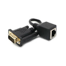 2x VGA Extender to CAT5 RJ45 Cable Adapter 15Pin Male to Rj45 Female