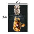 Golden Dog 5D Diamond Painting Embroidery DIY Craft Cross Stitch Home Decor