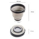 Bucket Portable Bucket For Fishing Folding Collapsible Bucket Car Wash Outd