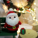 Set of 3 Felt Applique Kit DIY Christmas Santa Claus Felting Crafts for Kids