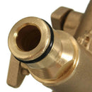 Brass 2-way  Water Hose Connector Splitter Y Tap 34 inch Thread Adapter