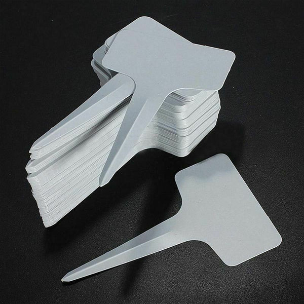 50pcs Plastic Plant T-type Tags Markers Nursery Garden Decoration Tags for