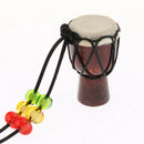 2 Pcs Djembe Pendant African Drum Jewelry Necklace for Children Gift E