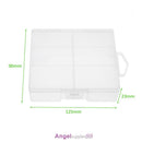 Transparent Battery Storage Case Container for Maximum 24 X AA Batteries