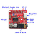 Bluetooth 4.1 Decoder Modified Circuit Stereo DIY Board Micro USB 3.7-5V Batte&M