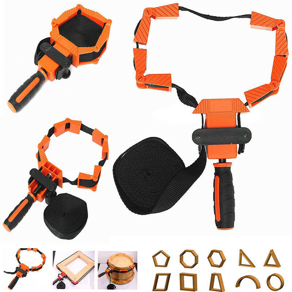 Woodworker Photo Frame with Strap Clamp Holder Miter Vise Ratchet Angle Cla H2E3