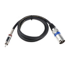 2pcs Phono RCA to XLR Adapter Plug Microphone Audio Converter Cable
