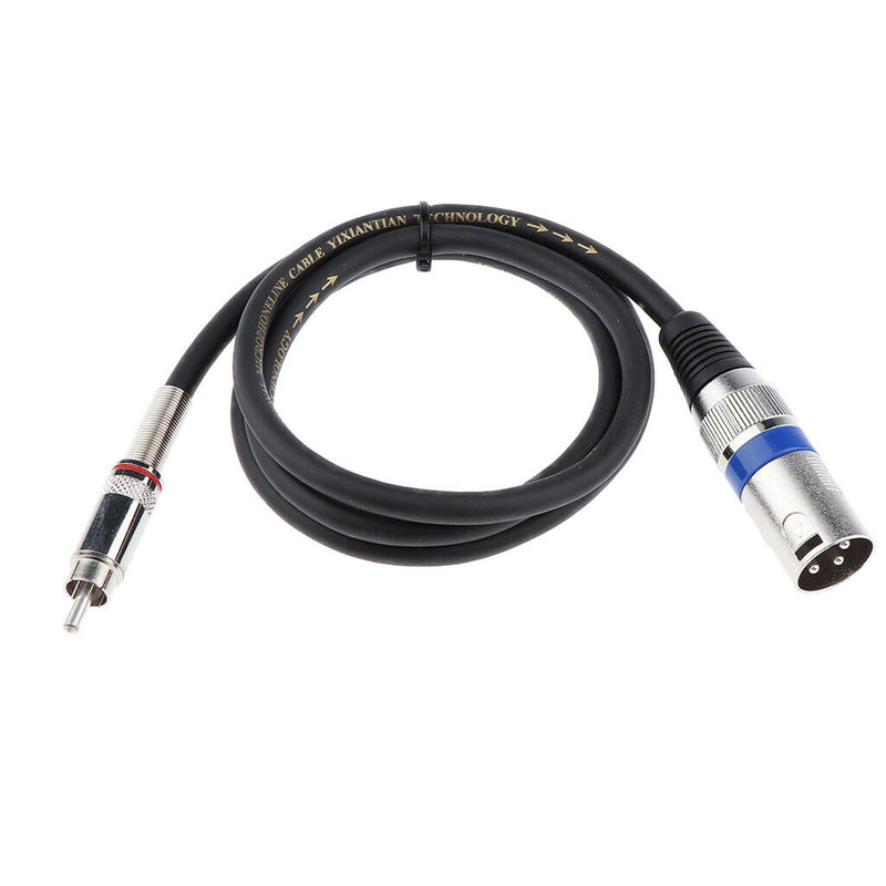 2pcs Phono RCA to XLR Adapter Plug Microphone Audio Converter Cable