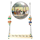 Set of 2 Chicken Swing Wooden Perch for Large Birds Macaws Budgie Conure