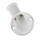 White E27 Lamp Base Socket 45 Degree Oblique Plastic Light Bulb Bas AC 250V 4AJR
