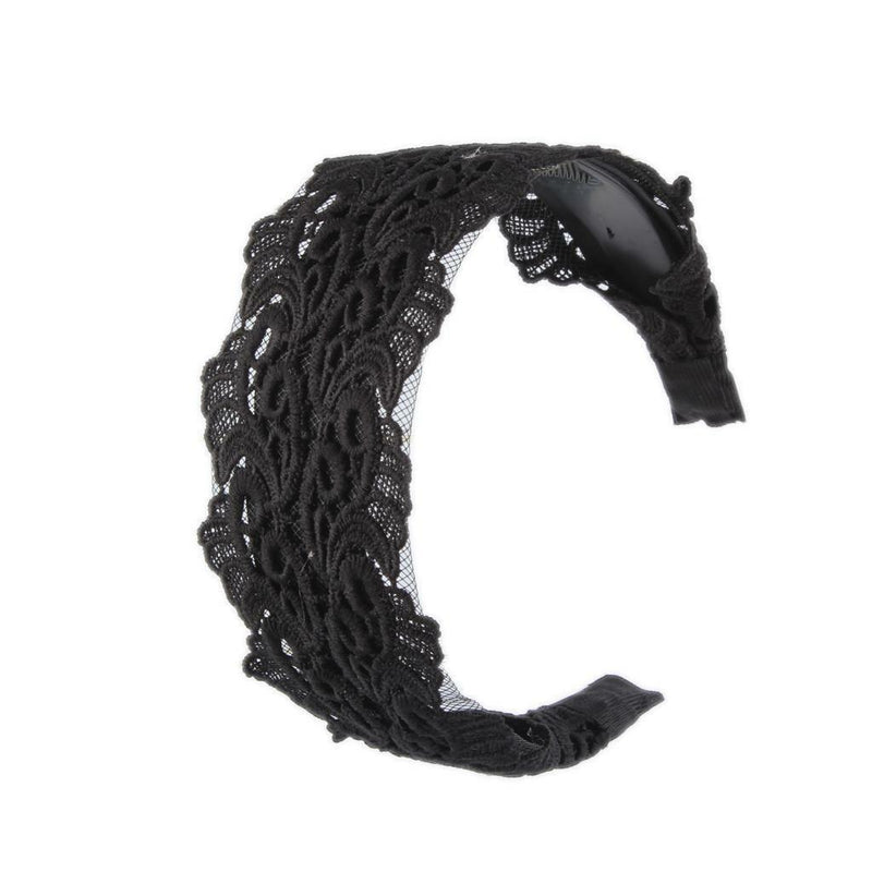 Black Lace Extra Wide Headband Alice Band Women Wide Hair Band Headwraps