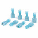 100X Fully Insulated Blue Female Wire Spade Crimp Connector Terminal dsf
