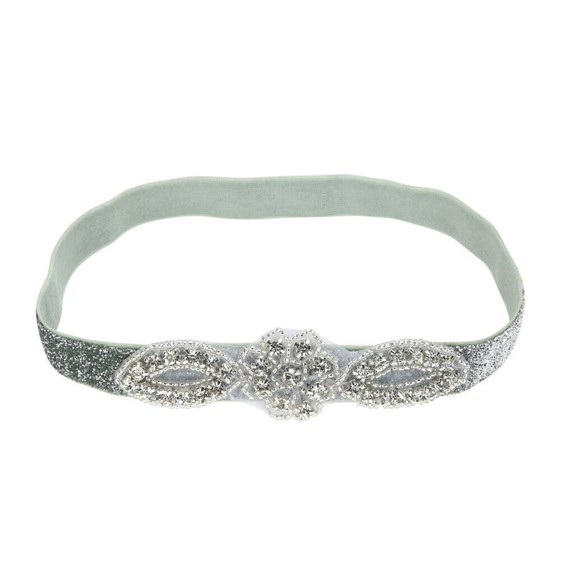 Baby Infant Kids Glittery Crystal Rhinestone Headband Hairband Head Wrap