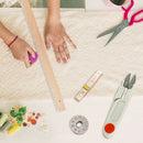 22pcs/set Bobbins Spools Ruler Scissors Pins Needle Threader Sewing Tools