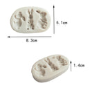 Rabbit silicone fondant mold bunny chocolate gumpaste mold cake decorating't ES
