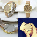 Fashion Women Casual Watch Cat Dial Leather Analog Quartz Wrist Watches EIT KID