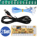 2x Zero Delay Arcade USB Encoder PC To Joystick For MAME & Raspberry Pi Project