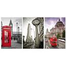 London Street Scene Unframed Spraying Painting Wall Art Home Office Welt RGU