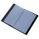 120 Cards Black Leather Business Name ID Credit Card Holder Book Case Organ S4T8