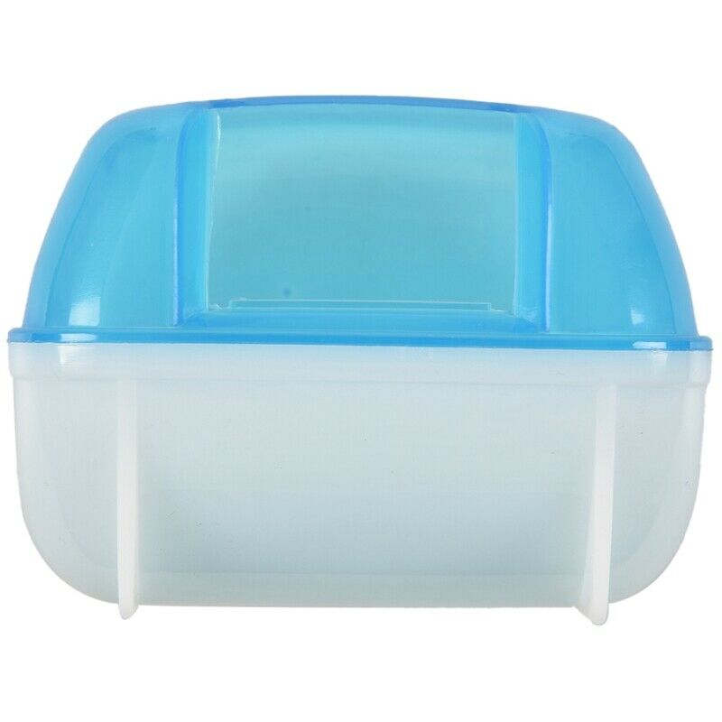 5X(Pet Hamster Bathroom Bath Sand Room Sauna Toilet Blue White 10x7x7cm R6Z7)