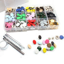 150pcs 12.5mm Snap Fastener Stud Sewing Leather Clothing Button Craft well LVL