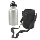 2000ml Wide Mouth Stainless Steel Travel Sports Drink Water Bottle + Protector
