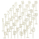 40pcs 1-40 Wood Table Numbers with Holder Base for Wedding Home Wedding Ann