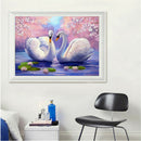 Swan DIY 5D Diamond Painting Rhinestone Embroidery Cross Stitch Arts Craft