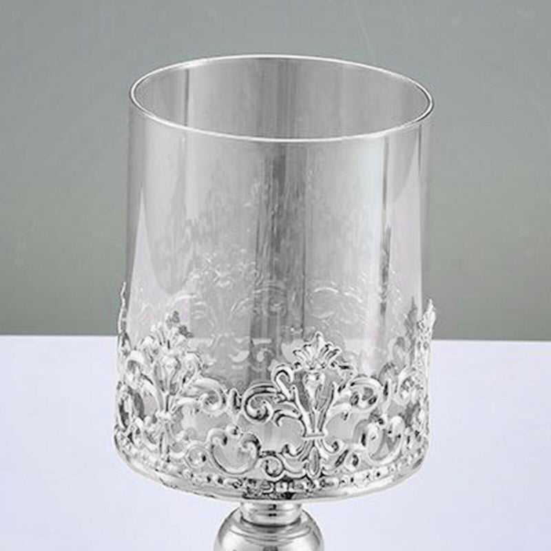 Luxury Candlestick Pillar Candle Holder Metal Wedding Dinner Home Decoration