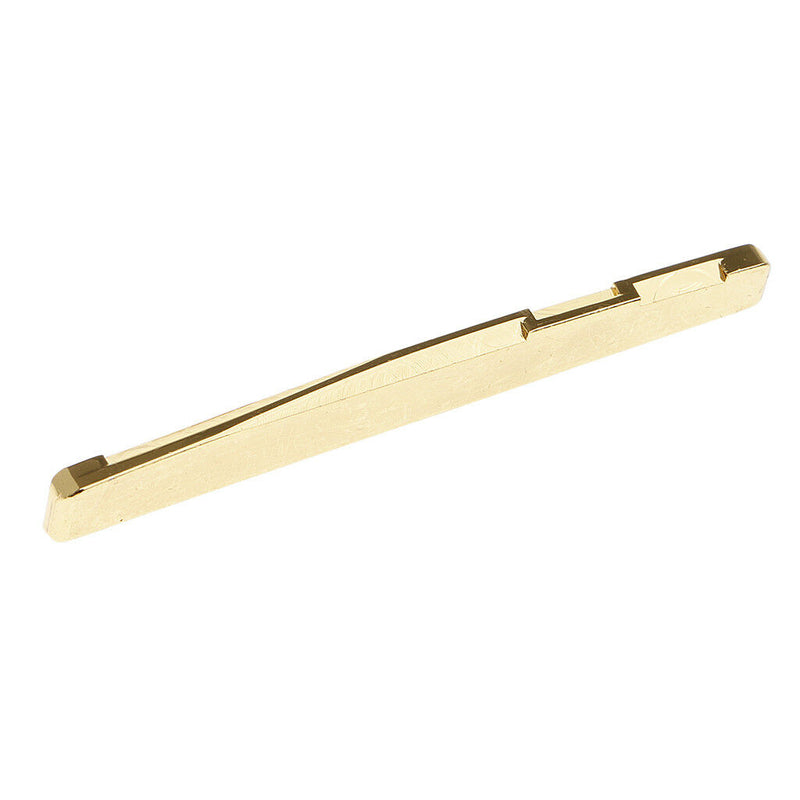 Brass Guitar Saddle Nut Slotted for Musical Instrument 6-String Folk Guitar