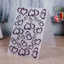 Two Hearts Pattern Plastic Scrapbook Embossing DIY Craft Template Stamp  A