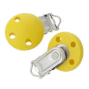 5pcs Infant Baby Wooden Pacifier Suspender Metal Soother Dummy Nipple
