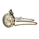 Mechanical Pocket Watch Steampunk Retro Luxury Pocket Watch Men'S And Women'M1F7