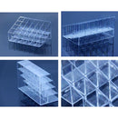 24 Stand Trapezoid  Clear Lipstick Makeup Cosmetic Holder Storage Display Stand