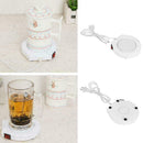 220V Electric Powered Cup Warmer Heater Coaster Pad Coffee Mug Tea Milk Coa M5R9
