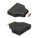 2x HDMI 1 In2 1080P Port Converter Male to 2 Female HDMI Out Splitter Cable