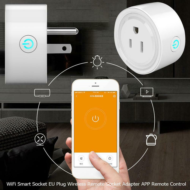 Smart Power Socket Wifi Switch Remote Control Timer Outlet Adapter APP control