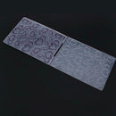 Two Hearts Pattern Plastic Scrapbook Embossing DIY Craft Template Stamp  A