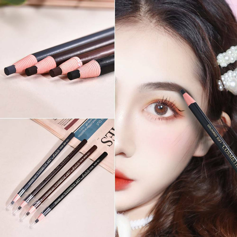 4x Waterproof Microblading Eyebrow Peel-off SPMU Pencil Eye Brow Cosmetics UK