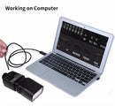 Waterproof 7.0MM Endoscope Lens USB Inspection Camera w/ 6Pcs Adjustable LEDs