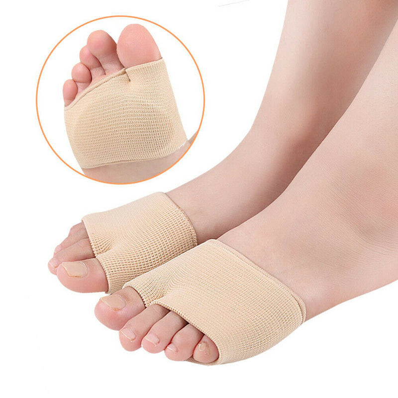 2pcs Hallux Valgus Toe Bandages Separators Thumb Straightener (M/L)(Beige)