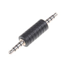 2x 3.5mm stereo male to male jack audio plug connector/coupler adapter joiner TE