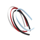 40PCS Hair Bands Covered in Soft Multicolor Satin Hairbands Hair Accessories