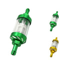 Green Motorcycle Inline Petrol Fuel Filter for Pit Dirt Bike - 8mm 5/16"