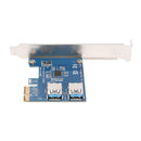 PCI-e to Dual USB 3.0 Converter Card and Dual PCI-e Slot 6Pin Adapter Card